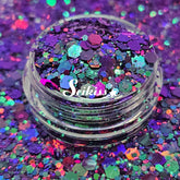 Hyperviolet  Chameleon Chunky Glitter - Purple Glitter / Blue Glitter